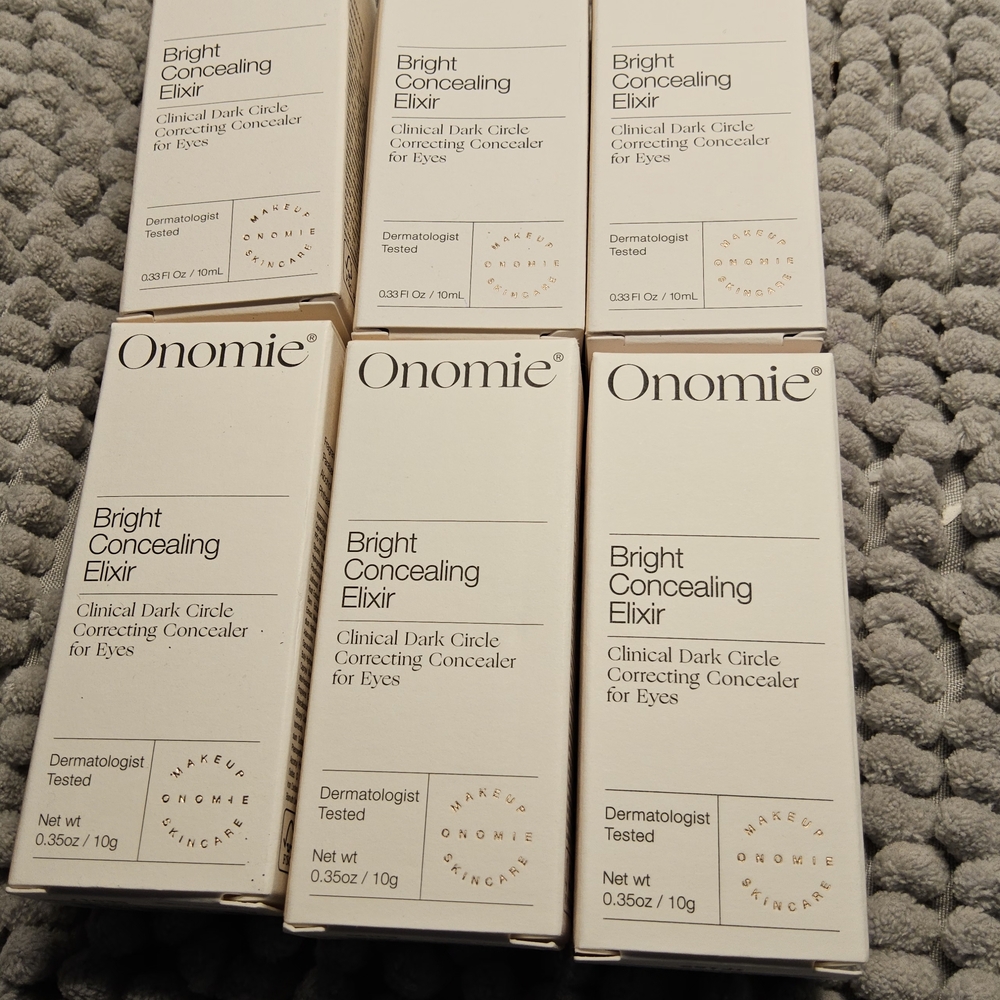New in Box Bundle of Onomi Bright Concealing Elixir 6 different shades